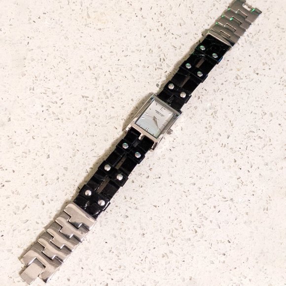 Kenneth Cole Ladies 14mm Black Genuine Leather Watch Band BN-KC2451 - Picture 1 of 6